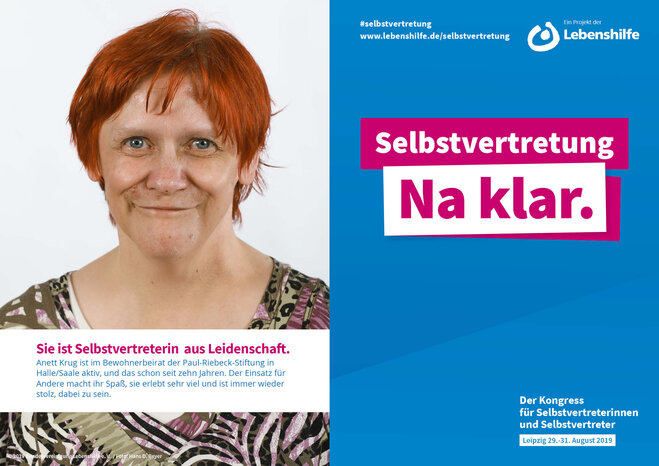 Motiv Anett Krug Selbstvertreter-Kampagne