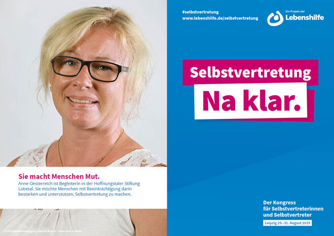 Motiv Anne Oesterreich Selbstvertreter-Kampagne