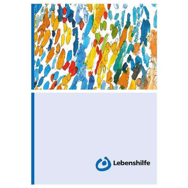 Prospektmappe mit Kunstmotiv