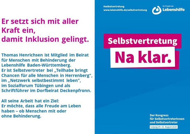 Motiv Thomas Henrichsen Selbstvertreter-Kampagne