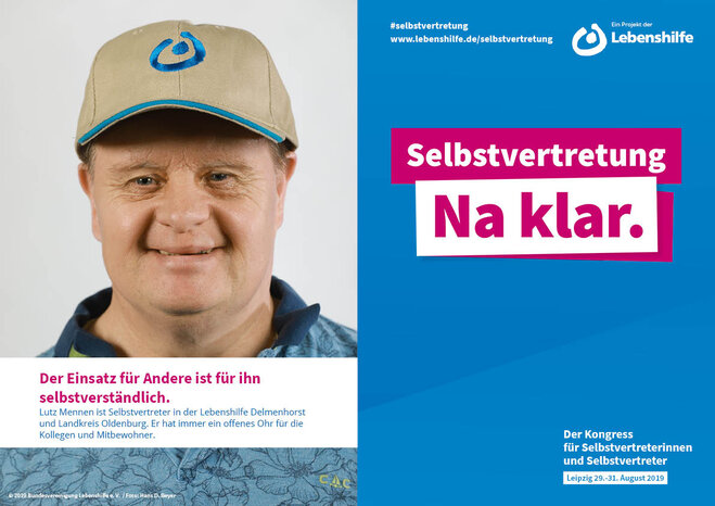 Motiv Lutz Mennen Selbstvertreter-Kampagne