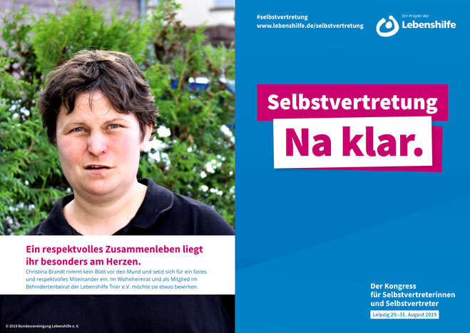 Motiv Christina Brandt Selbstvertreter-Kampagne