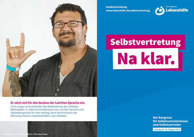 Motiv Chris Lange Selbstvertreter-Kampagne