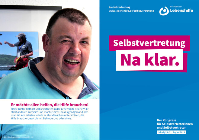 Motiv Horst-Dieter Roth Selbstvertreter-Kampagne