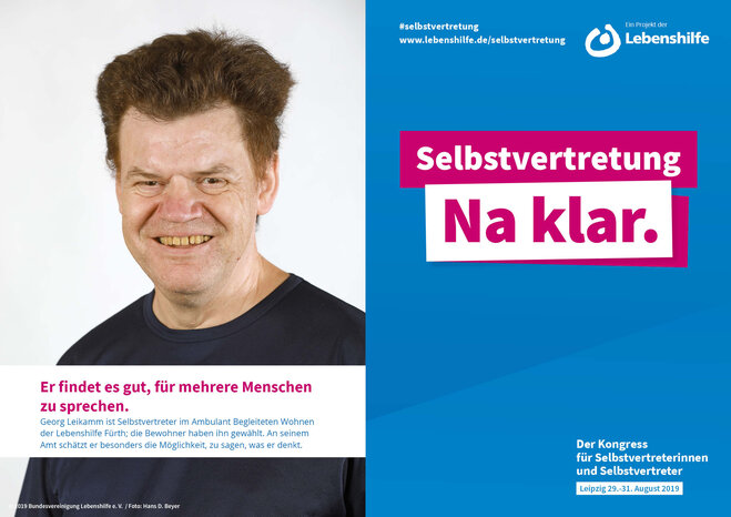 Motiv Georg Leikamm Selbstvertreter-Kampagne