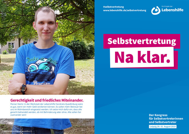 Motiv Florian Stertz Selbstvertreter-Kampagne