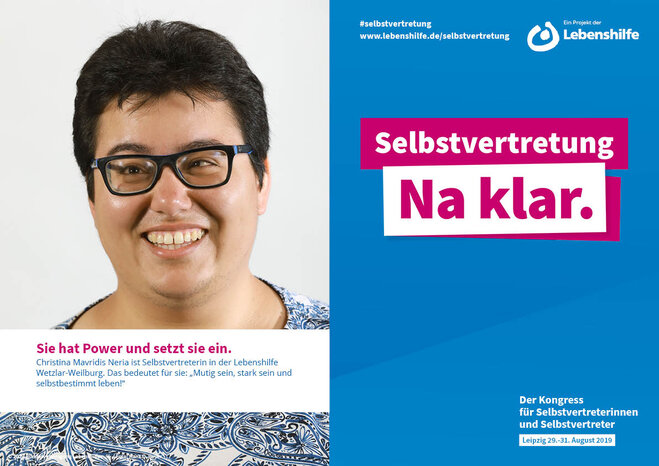 Motiv Christina Mavridis Neria Selbstvertreter-Kampagne