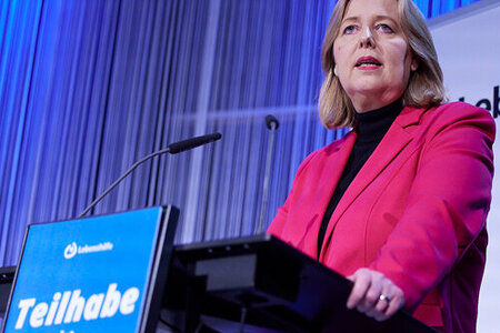 Bundessozialministerin Bärbel Bas spricht bei der MV 2025.