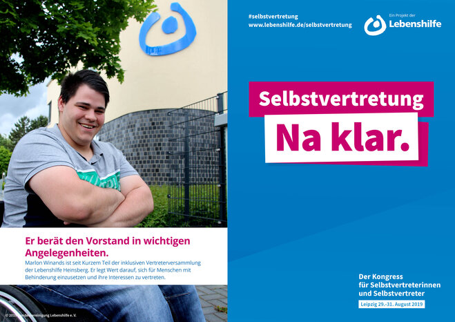 Motiv Marlon Winands Selbstvertreter-Kampagneelbstvertretung