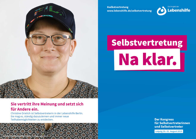 Motiv Christine Drielich Selbstvertreter-Kampagne