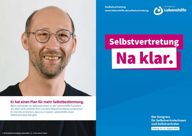 Motiv Björn Schneider Selbstvertreter-Kampagne