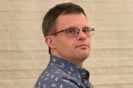 Sebastian Urbanski, Berliner Schauspieler mit Down-Syndrom Sebastian Urbanski, Berliner Schauspieler mit Down-Syndrom und Mitglied im Bundesvorstand der Lebenshilfe