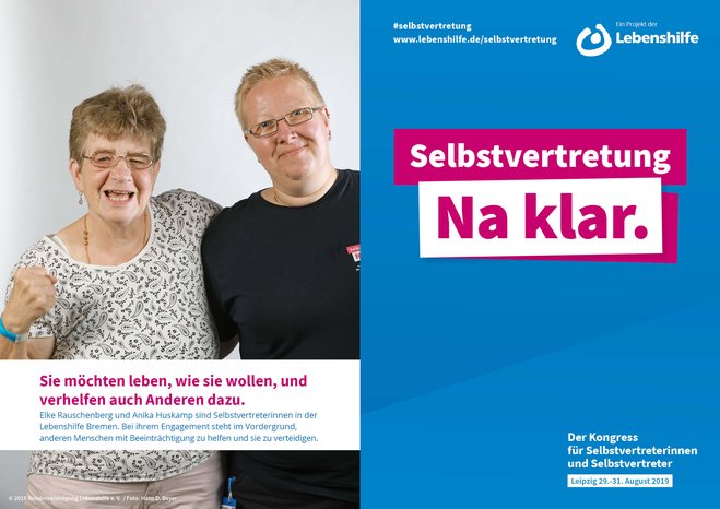 Motiv Anika Huskamp und Elke Rauschenberg Selbstvertreter-Kampagne