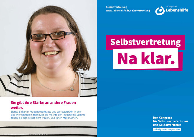 Motiv Bianca Bicker Selbstvertreter-Kampagne