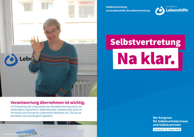 Motiv Roswitha Hennig Selbstvertreter-Kampagne