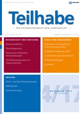 Titel Zeitschrift Teilhabe Ausgabe 4/2017