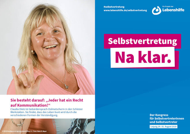 Motiv Claudia Dietz Selbstvertreter-Kampagne