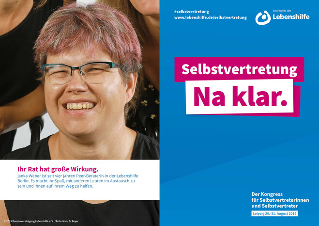 Motiv Janka Weber Selbstvertreter-Kampagne