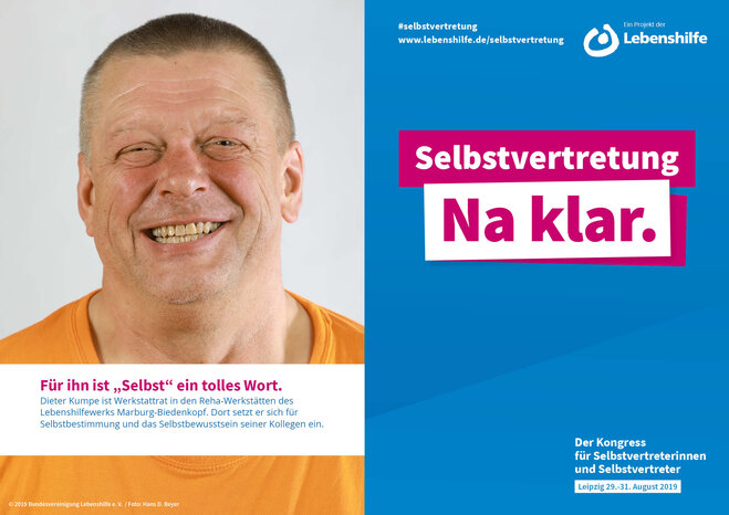 Motiv Dieter Kumpe Selbstvertreter-Kampagne