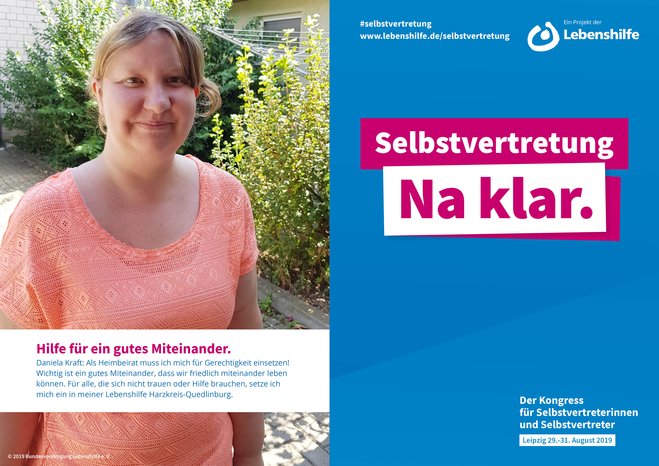 Motiv Daniela Kraft Selbstvertreter-Kampagne