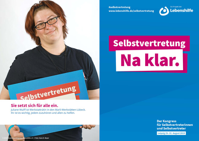 Motiv Juliane Wulff Selbstvertreter-Kampagne