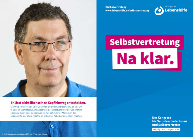 Motiv Manfred Thiele Selbstvertreter-Kampagne