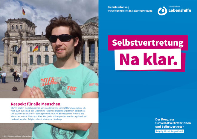 Motiv Marvin Müller Selbstvertreter-Kampagne