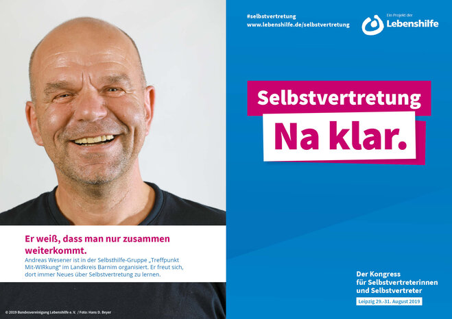 Motiv Andreas Wesener Selbstvertreter-Kampagne