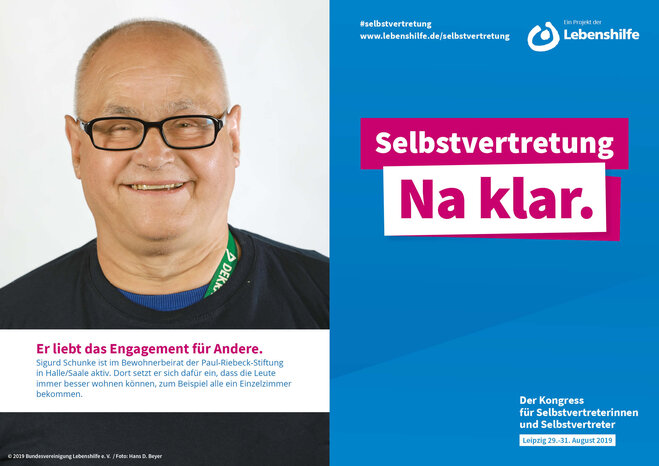 Motiv Sigurd Schunke Selbstvertreter-Kampagne