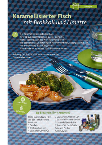 Zutaten Karamellisierter Fisch mit Brokkoli und Limette