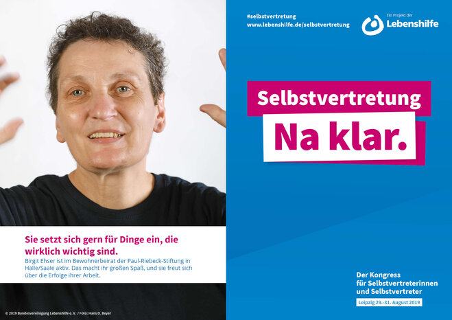 Motiv Birgit Ehser Selbstvertreter-Kampagne