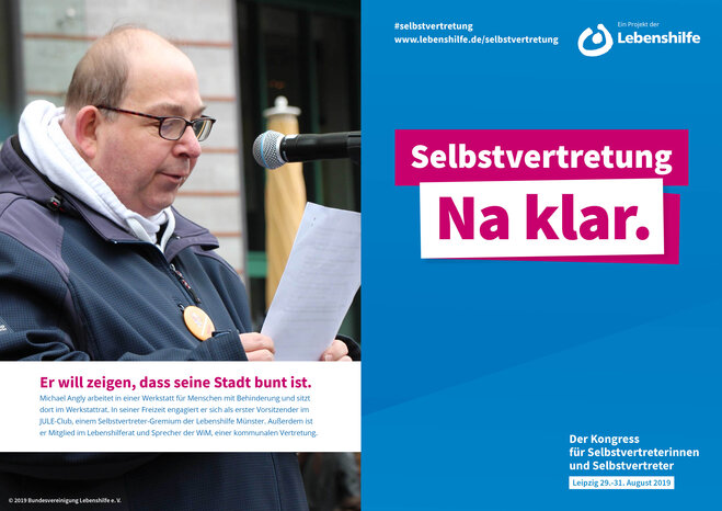 Motiv Michael Angly Selbstvertreter-Kampagne