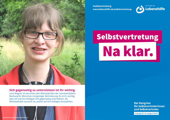 Motiv Lena Wagner Selbstvertreter-Kampagne