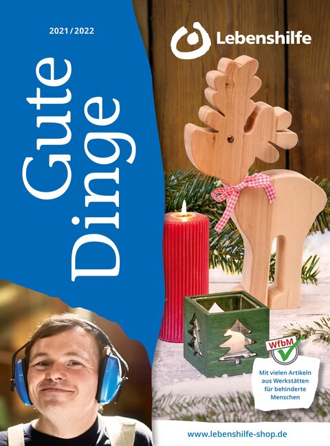 Der Weihnachtskatalog "Gute Dinge" der Lebenshilfe