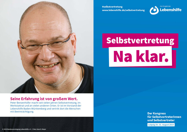 Motiv Peter Benzenhöfer Selbstvertreter-Kampagne