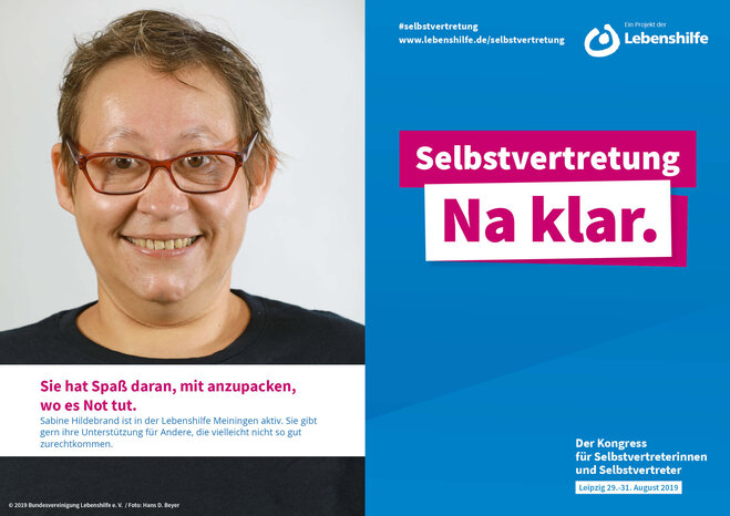 Motiv Sabine Hildebrand Selbstvertreter-Kampagne