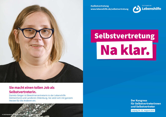 Motiv Daniela Sänger Selbstvertreter-Kampagne