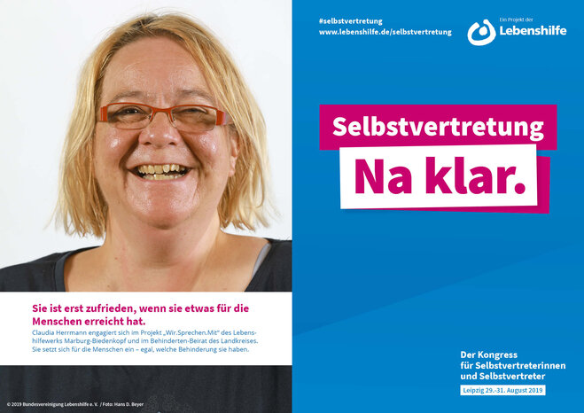 Motiv Claudia Herrmann Selbstvertreter-Kampagne