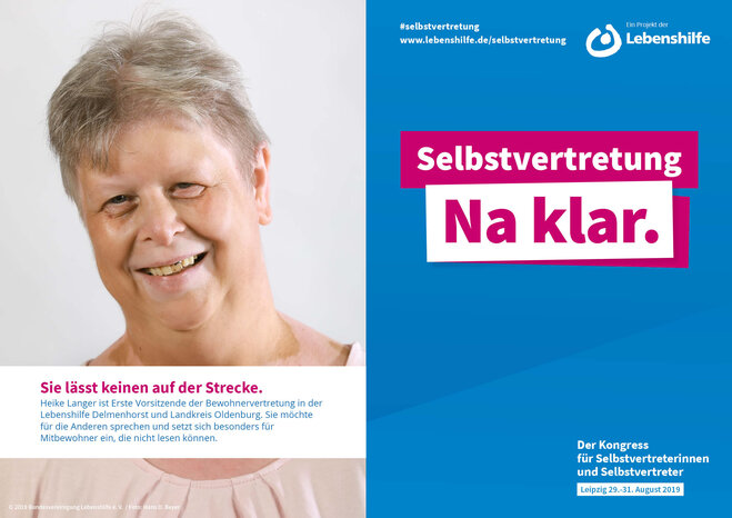 Motiv Heike Langer Selbstvertreter-Kampagne