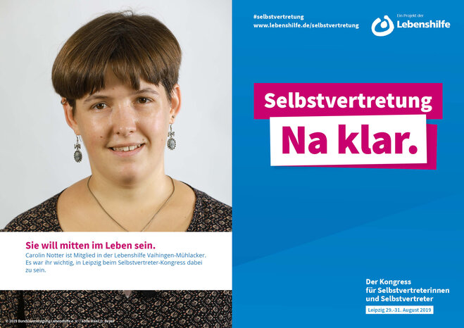 Motiv Carolin Notter Selbstvertreter-Kampagne