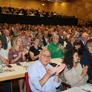 Mitgliederversammlung 2023 der Bundesvereinigung Lebenshilfe in der Stadthalle Marburg.