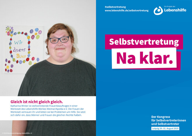 Motiv Katharina Winter Selbstvertreter-Kampagne