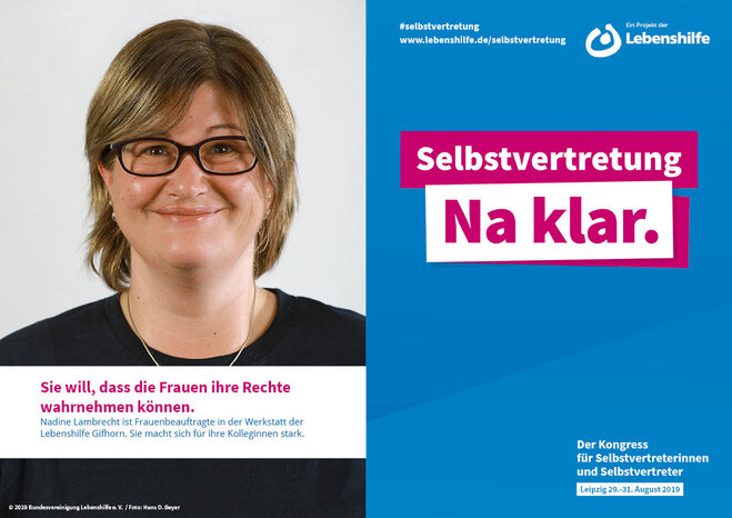 Motiv Nadine Lambrecht Selbstvertreter-Kampagne