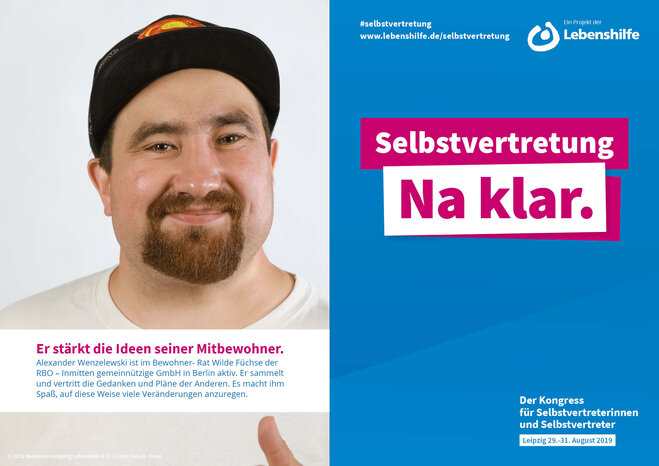 Motiv Alexander Wenzelewski Selbstvertreter-Kampagne