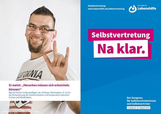 Motiv Marcel Fischer Selbstvertreter-Kampagne