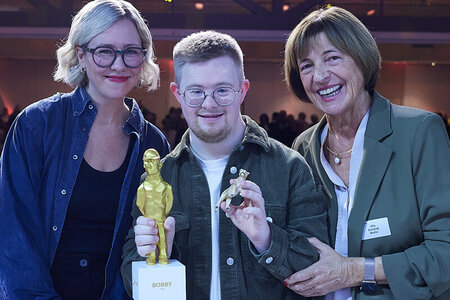 Die Geschwister Mewes bei der BOBBY-Verleihung 2025.