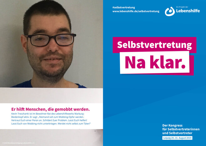 Motiv Kevin Treschanki Selbstvertreter-Kampagne