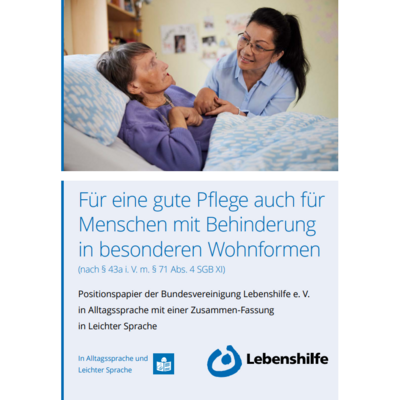 Positionspapier zur Pflege Deckplatt unseres Positionspapiers zur Pflege.