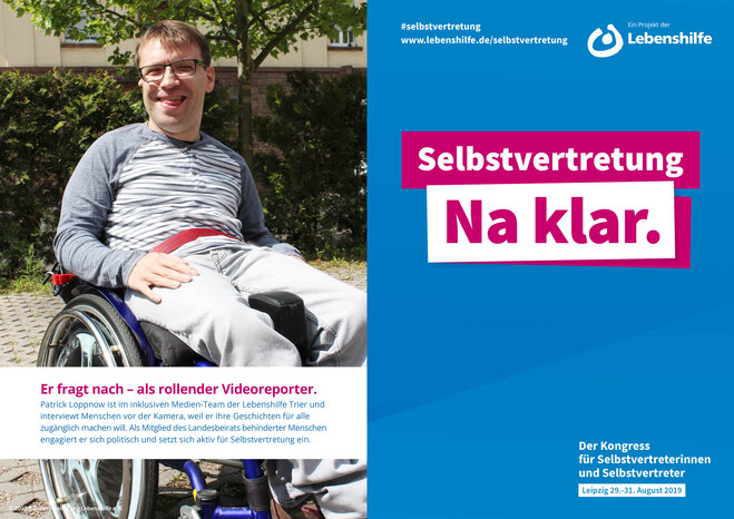 Motiv Patrick Loppnow Selbstvertreter-Kampagne