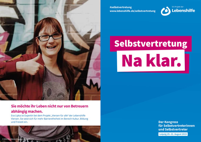 Motiv Eva Lipka Selbstvertreter-Kampagne